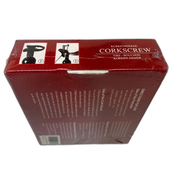 Corkscrew Wine Opener Lever Style Set with Foil Cutter New Kitchen Gift Ready - Picture 3 of 6